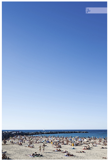 Der Stadtstrand in San Sebastian