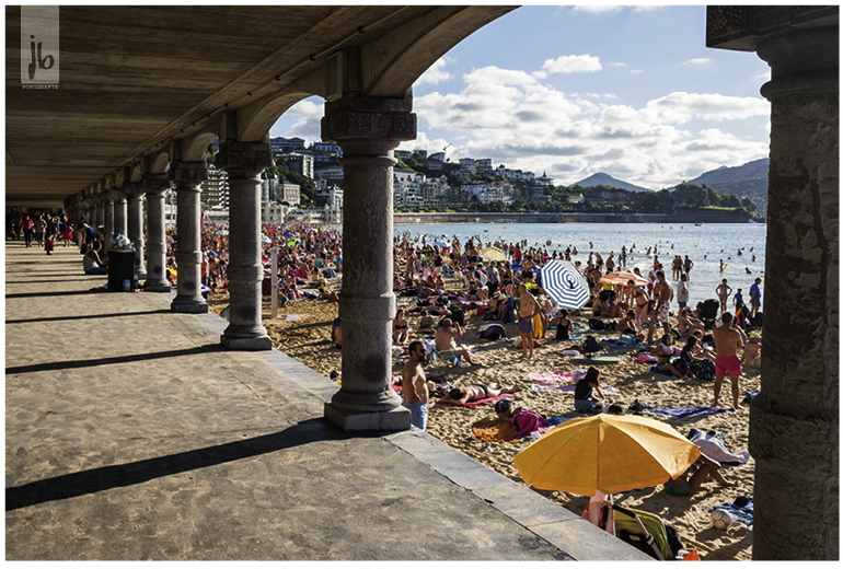 der Stadtstrand in San Sebastian