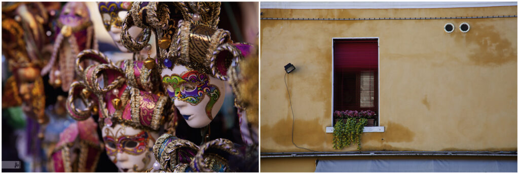 Details aus der Maskenstadt Venedig