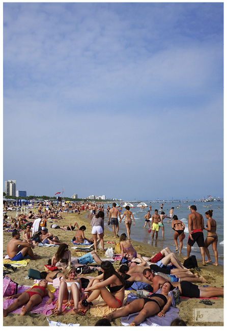 typische Strandsituation in Italien