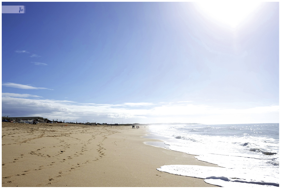 Sandstrand in der Nebensaison