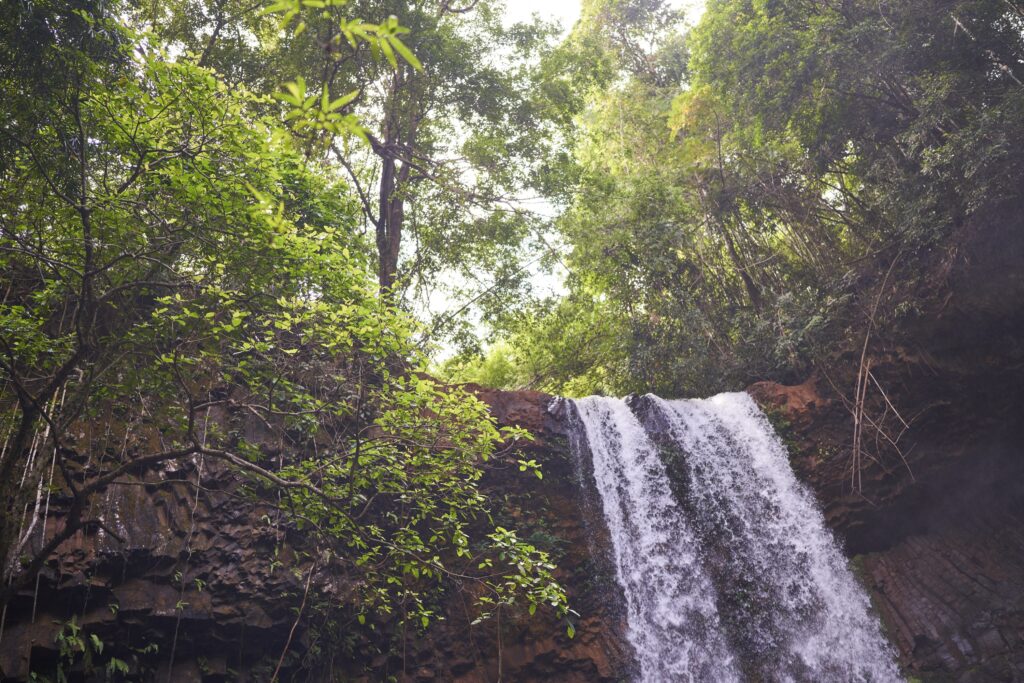 ein Wasserfall im Urwald Kambodschas