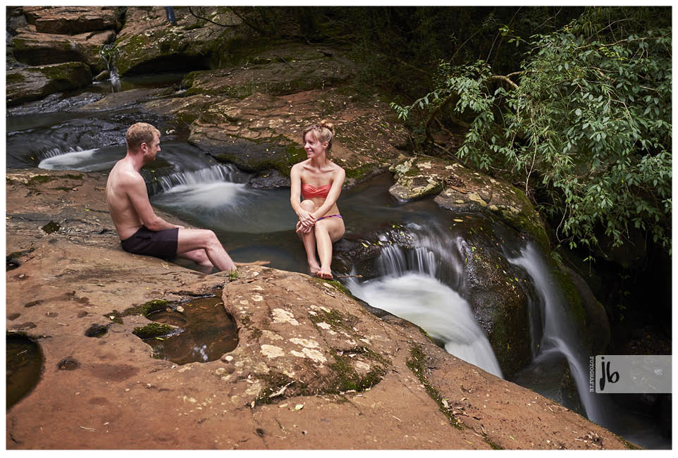 ein kleiner Wasserfall in Misiones