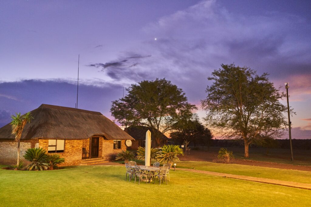 unser Häuschen in der Morakane Safari Lodge, Kalahari, Südafrika