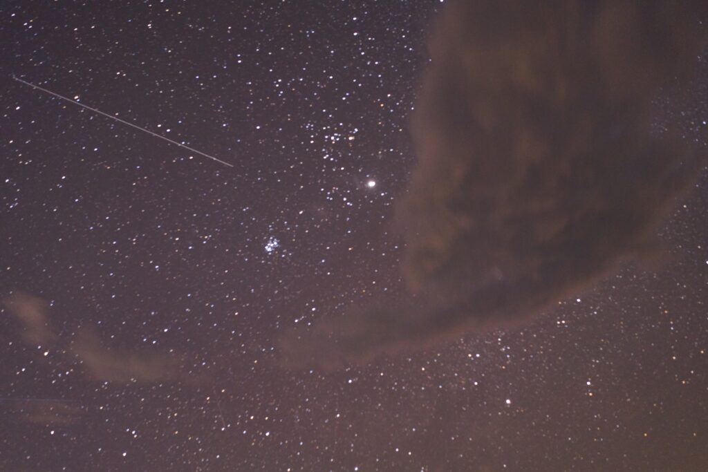 der Sternenhimmel in der Morakane Safari Lodge, Kalahari, Südafrika